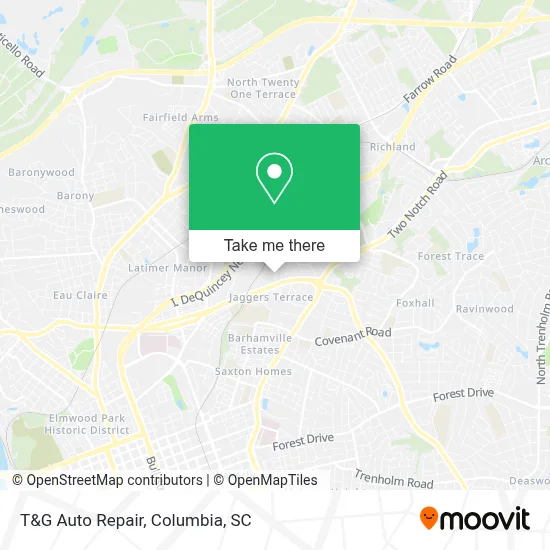 T&G Auto Repair map