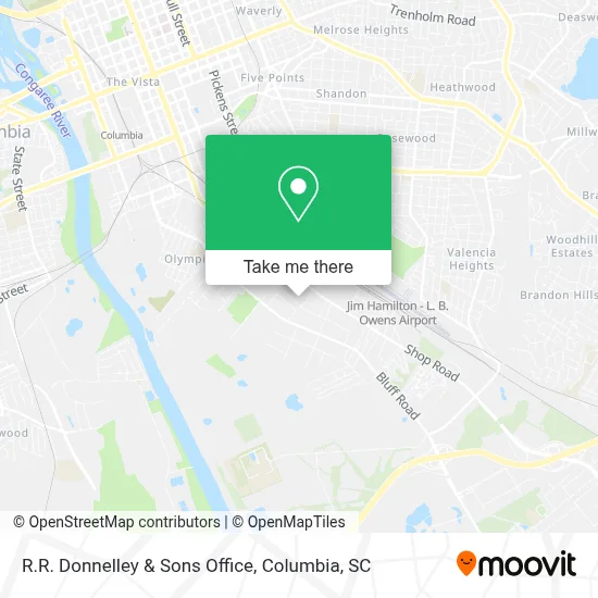 R.R. Donnelley & Sons Office map