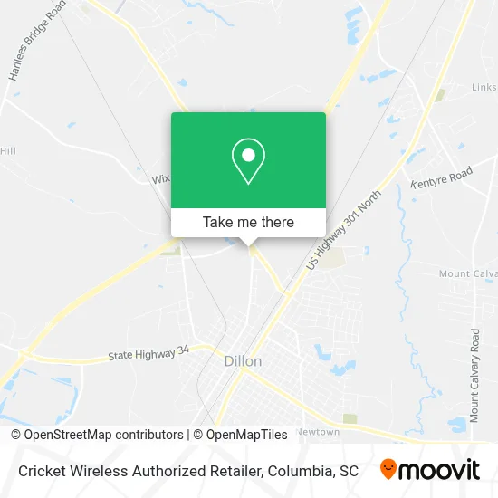 Cricket Wireless Authorized Retailer map