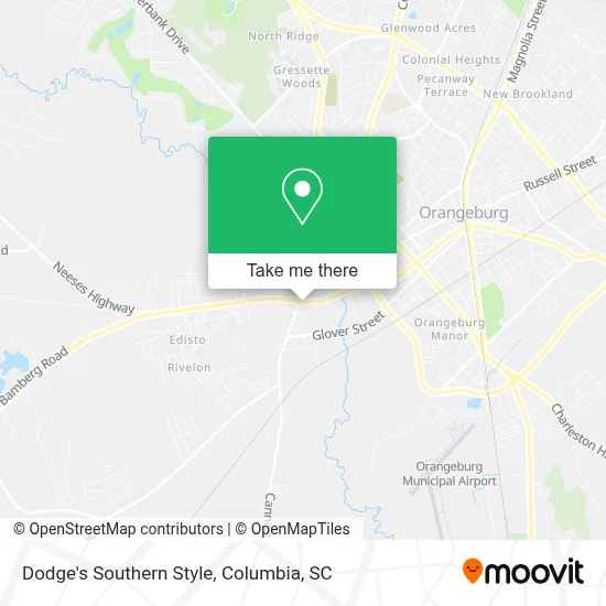 Dodge's Southern Style map