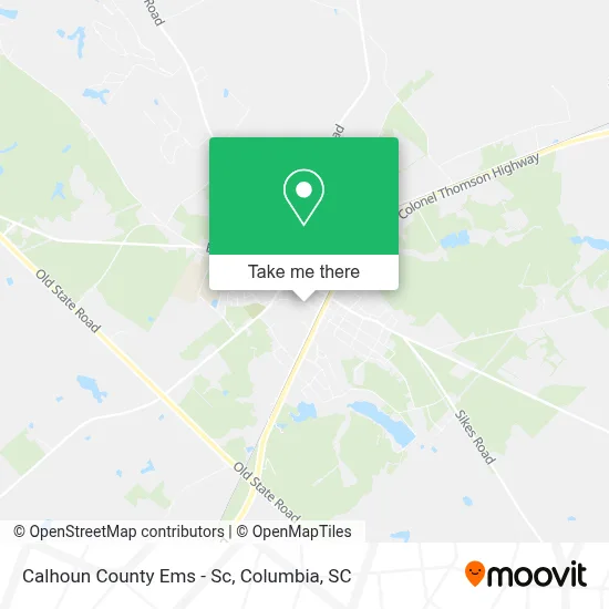 Calhoun County Ems - Sc map