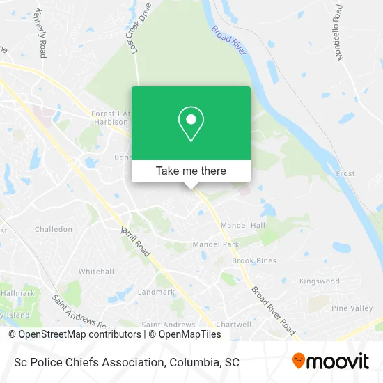 Sc Police Chiefs Association map