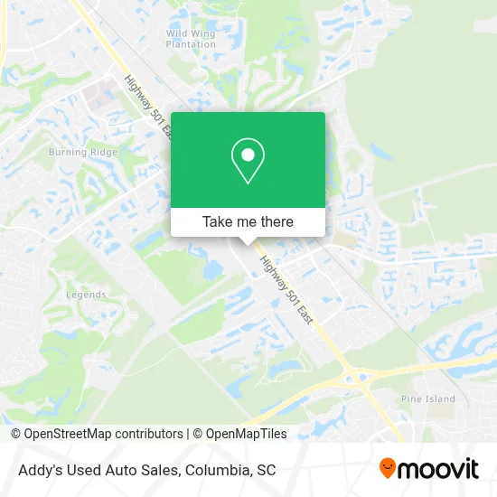 Addy's Used Auto Sales map