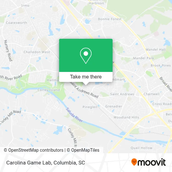 Carolina Game Lab map