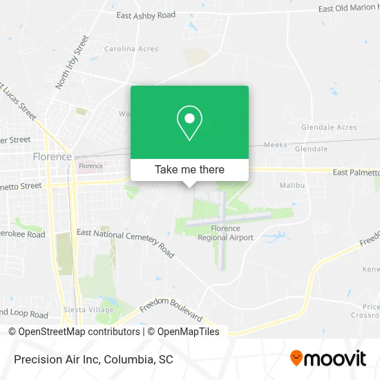 Precision Air Inc map