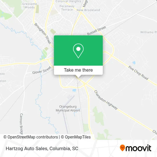 Hartzog Auto Sales map