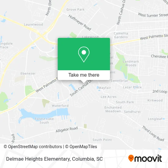Delmae Heights Elementary map