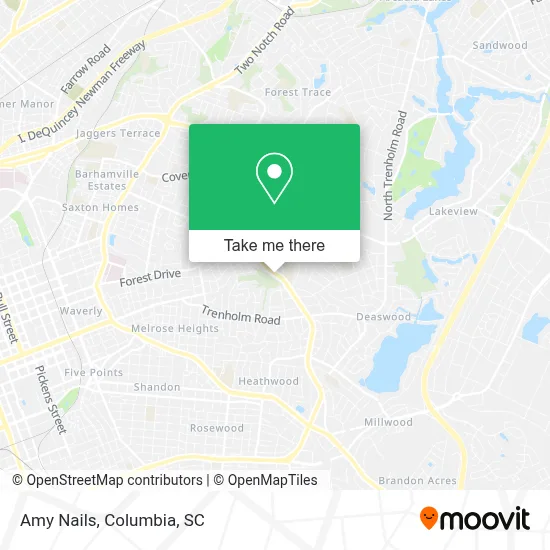Amy Nails map