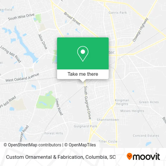 Custom Ornamental & Fabrication map
