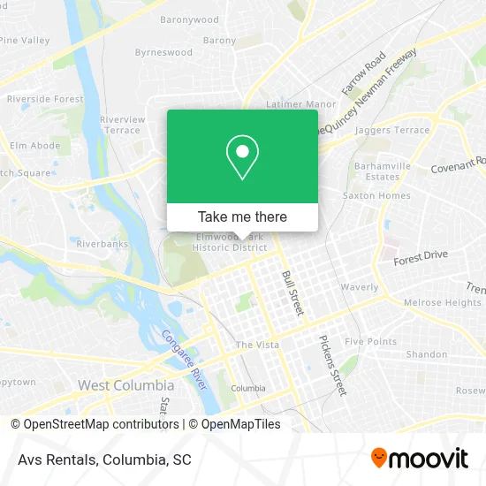 Avs Rentals map
