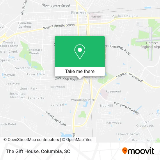 The Gift House map