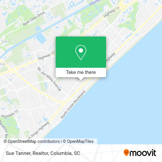 Sue Tanner, Realtor map