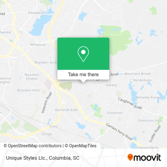 Unique Styles Llc. map