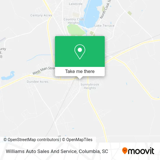 Williams Auto Sales And Service map