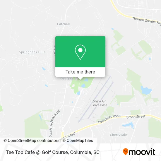 Tee Top Cafe @ Golf Course map