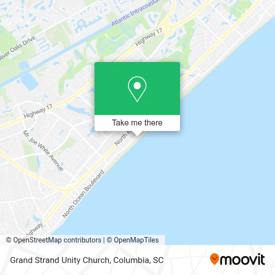 Grand Strand Unity Church map