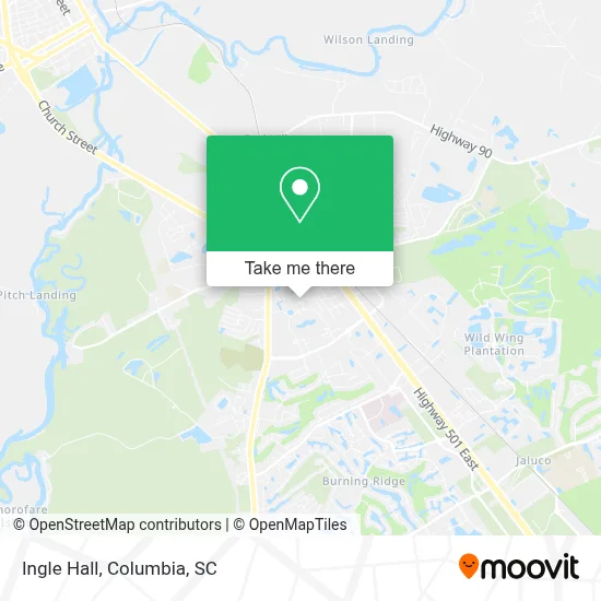 Ingle Hall map