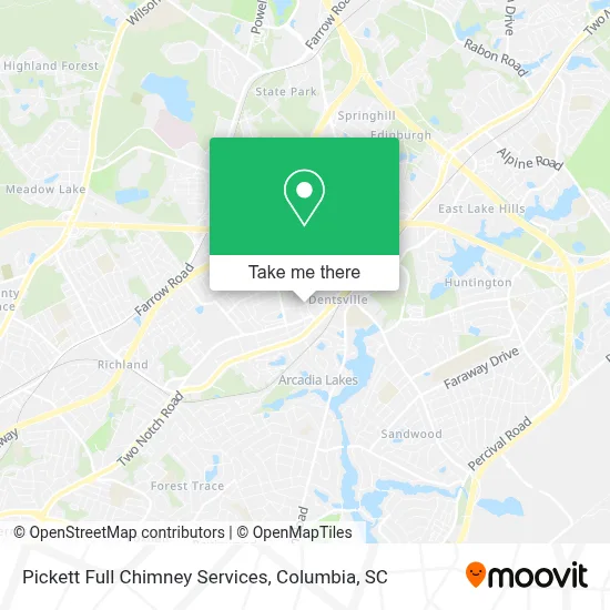 Pickett Full Chimney Services map