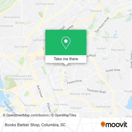 Books Barber Shop map