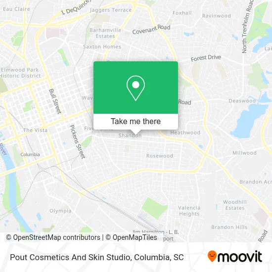 Pout Cosmetics And Skin Studio map