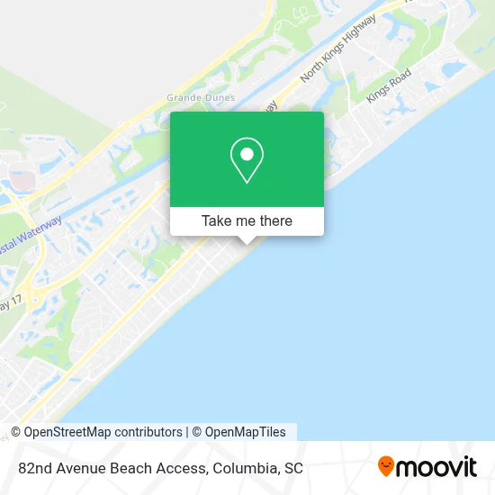 82nd Avenue Beach Access map