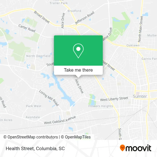 Health Street map