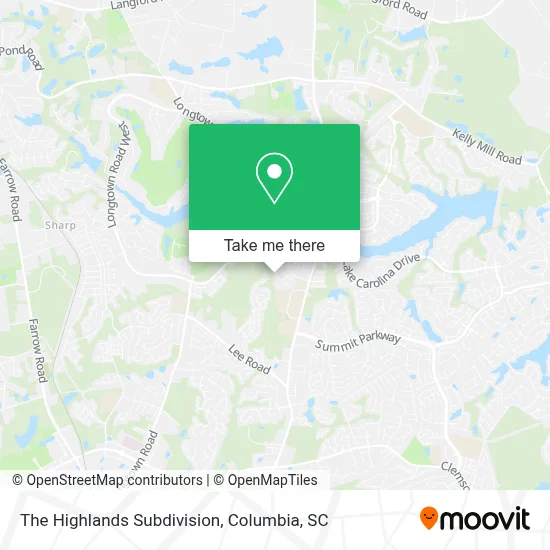 The Highlands Subdivision map