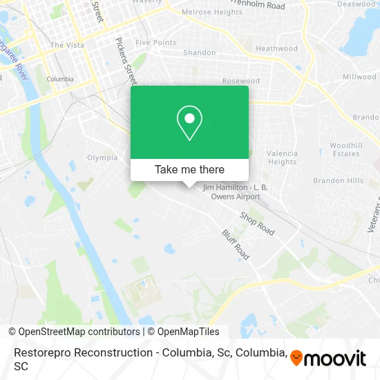 Restorepro Reconstruction - Columbia, Sc map