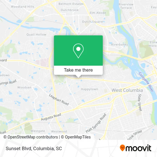 Sunset Blvd map