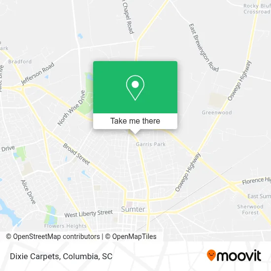 Dixie Carpets map