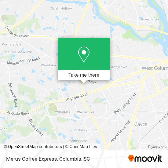 Merus Coffee Express map