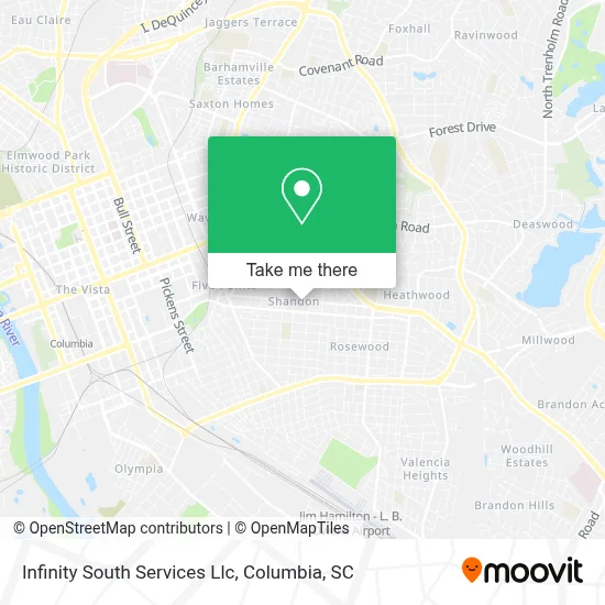 Infinity South Services Llc map