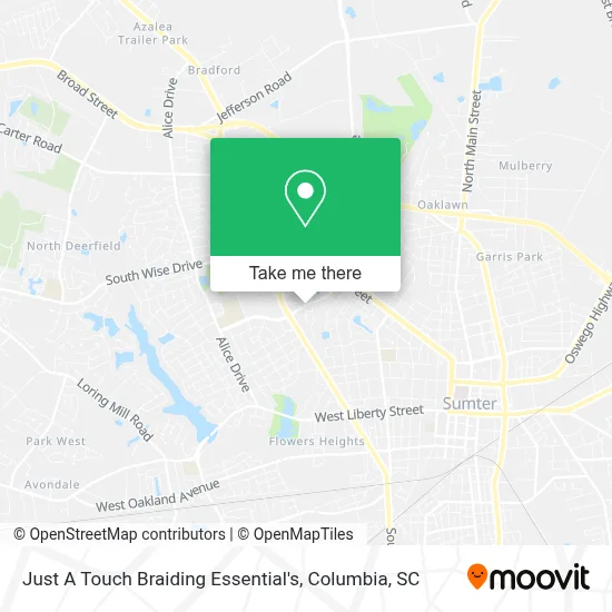 Just A Touch Braiding Essential's map