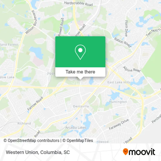 Western Union map