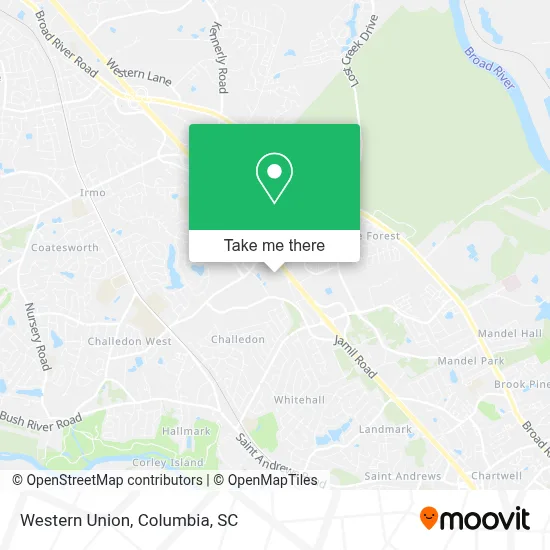 Western Union map