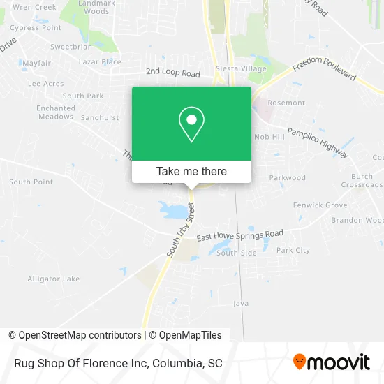 Rug Shop Of Florence Inc map