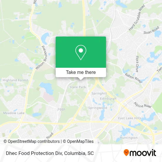 Dhec Food Protection Div map