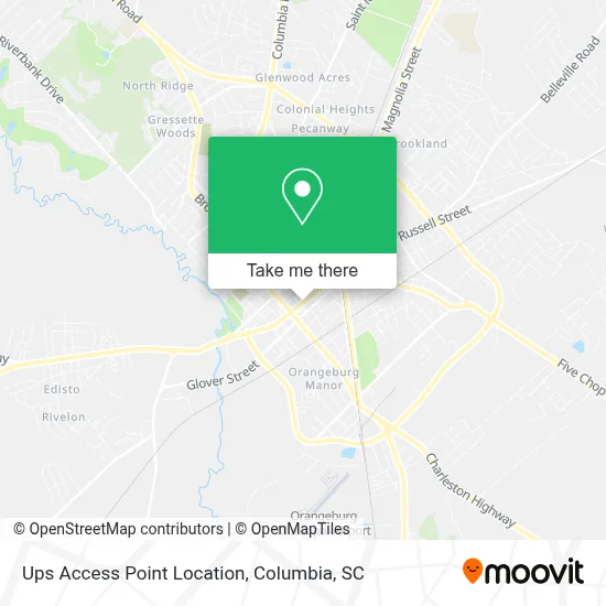 Ups Access Point Location map