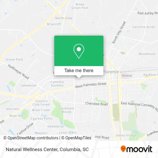 Natural Wellness Center map