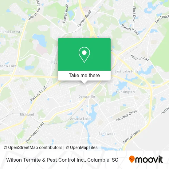 Wilson Termite & Pest Control Inc. map