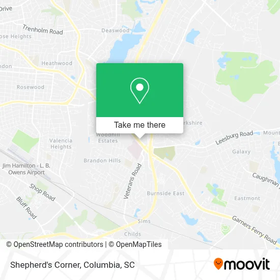Shepherd's Corner map
