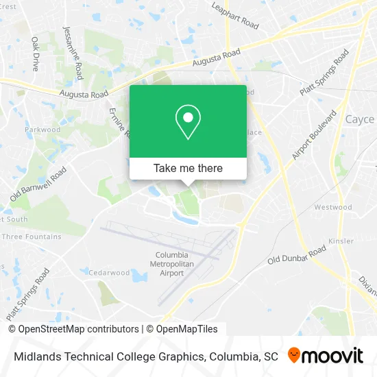 Midlands Technical College Graphics map