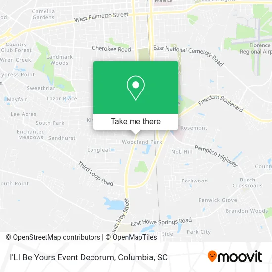I'Ll Be Yours Event Decorum map