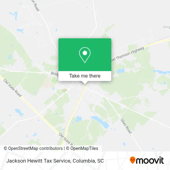 Jackson Hewitt Tax Service map