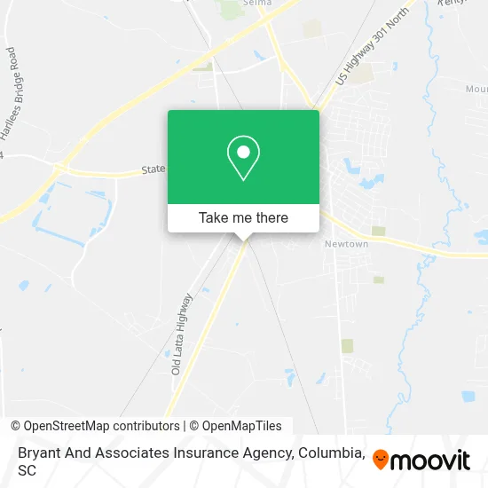 Bryant And Associates Insurance Agency map