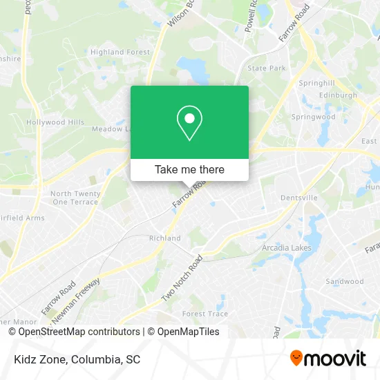 Kidz Zone map