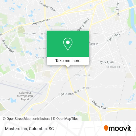 Masters Inn map
