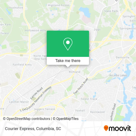 Courier Express map