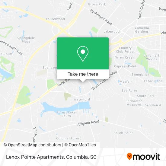Lenox Pointe Apartments map