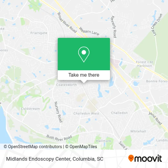 Midlands Endoscopy Center map